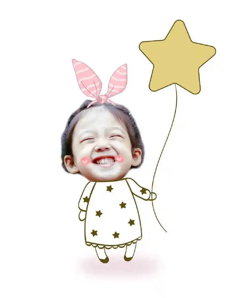 萌娃扣图 卡通身体大头照 幼儿园卡通头像 png免扣素材,需要的宝宝们