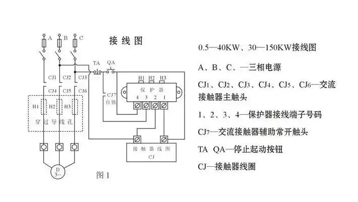 交流接触器 四,过载保护器 五,电容器 第二节 空调压缩机_接线图分享