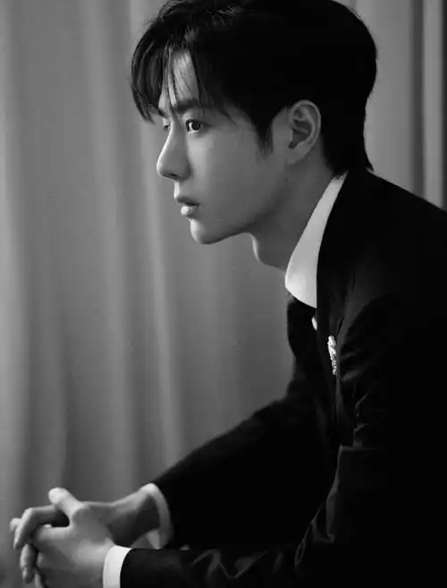 格纹领带造型#王一博2023湾区升明月晚会造型图,格纹领带造型绅士帅气