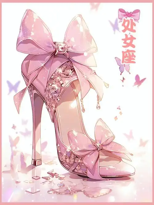 十二星座蝴蝶结高跟鞋今天穿粉色吧～  你能掌控你的星座高跟鞋吗?