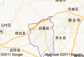 获嘉县地图