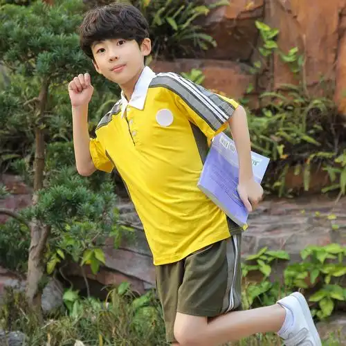 樟木小学小学校校服东莞市木头镇纯棉夏装短袖东莞校服