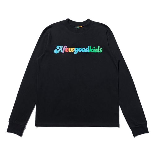 马思唯秋季t恤新款彩色烫画多色基础logo男女国潮长袖情侣休闲tee