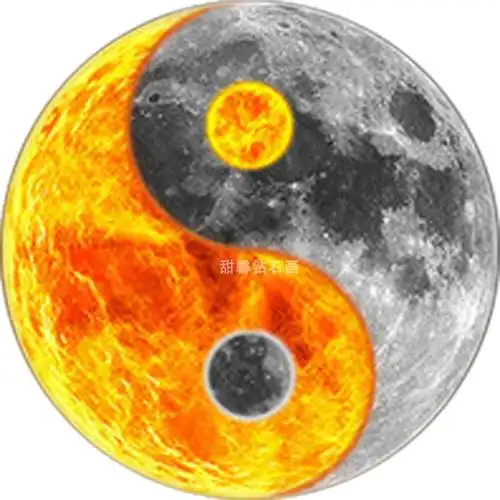 diy方钻满钻钻石道教道家圆形阴阳太极太极图钻石绣