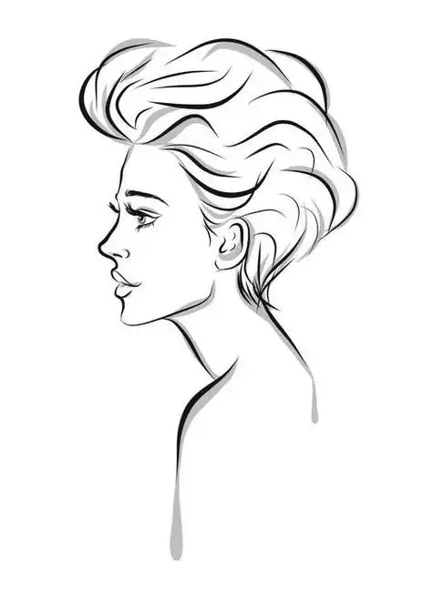 女孩侧面简笔画 女孩侧面简笔画全身