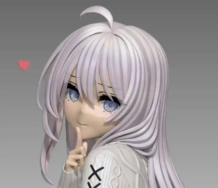 伊蕾娜结稿-3d建模接单.持续接单呀 gsc头发.cos道具 - 抖音