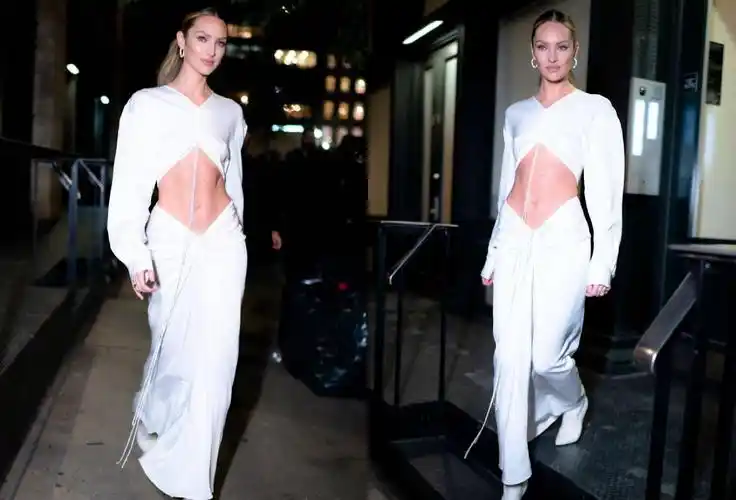 生完俩娃的超模糖糖,大方秀出马甲线腹肌,自律人生果然美!__财经头条