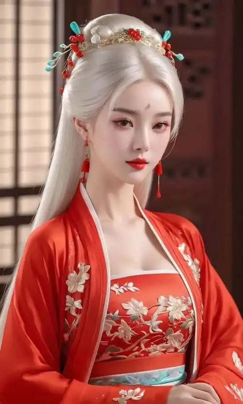 爽心丨绝美白发古风来袭丨养眼美女