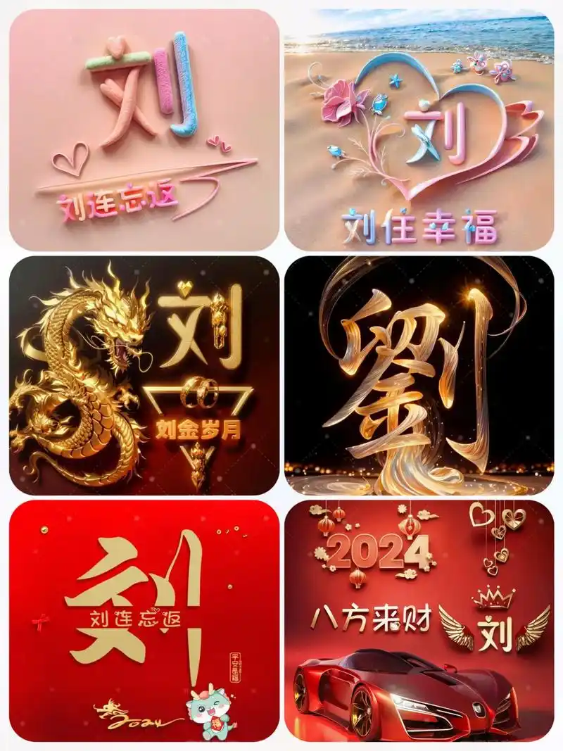 2024年刘氏家族头像.有你喜欢的咩 #专属姓氏头像 #一起 - 抖音