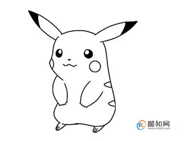 怎么画素描超萌皮卡丘优质