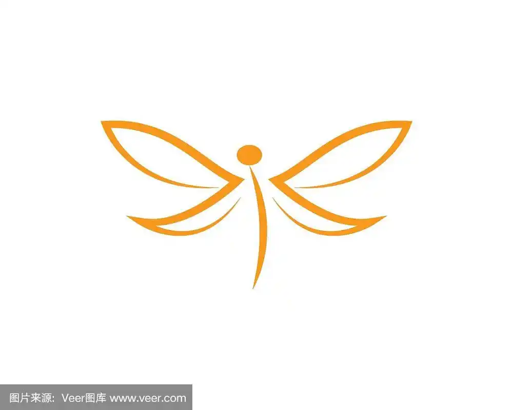 品牌名称,矢量,蜻蜓,自然,符号