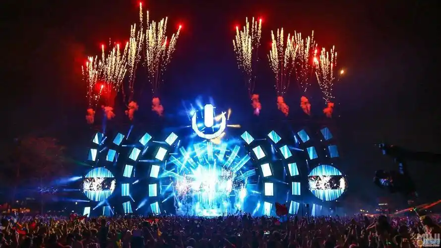 ultra music festival音乐节,音乐灯光带你燥起来!