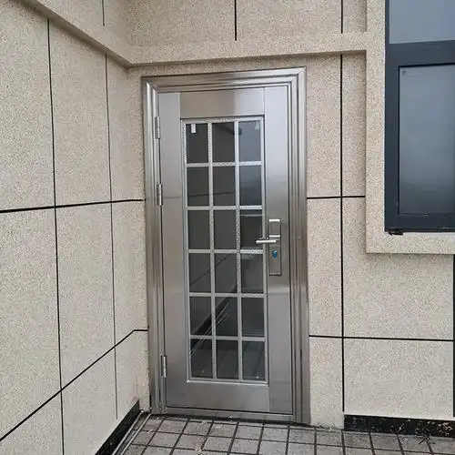 不锈钢门304 不锈钢防盗门 不锈钢大门 入户阳台玻璃单门车库门已售