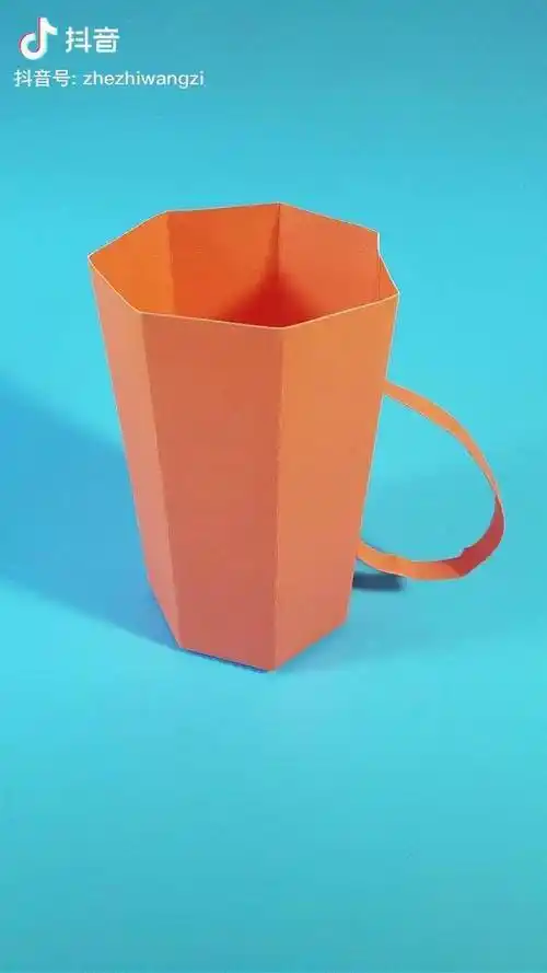 折纸卡纸杯子折纸在家才艺dou起来dou出新知