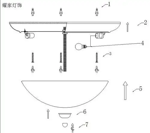 欧洲吸顶灯安装步骤图示分析