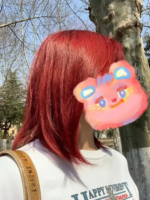 海王红染发