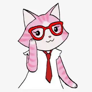 手绘/卡通 卡通元素 > 戴眼镜的猫咪 收藏 [声明] 觅元素所有素材为