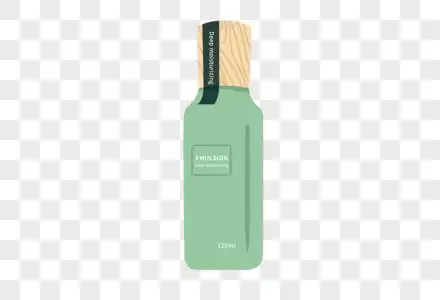 手绘卡通乳液护肤品元素图片