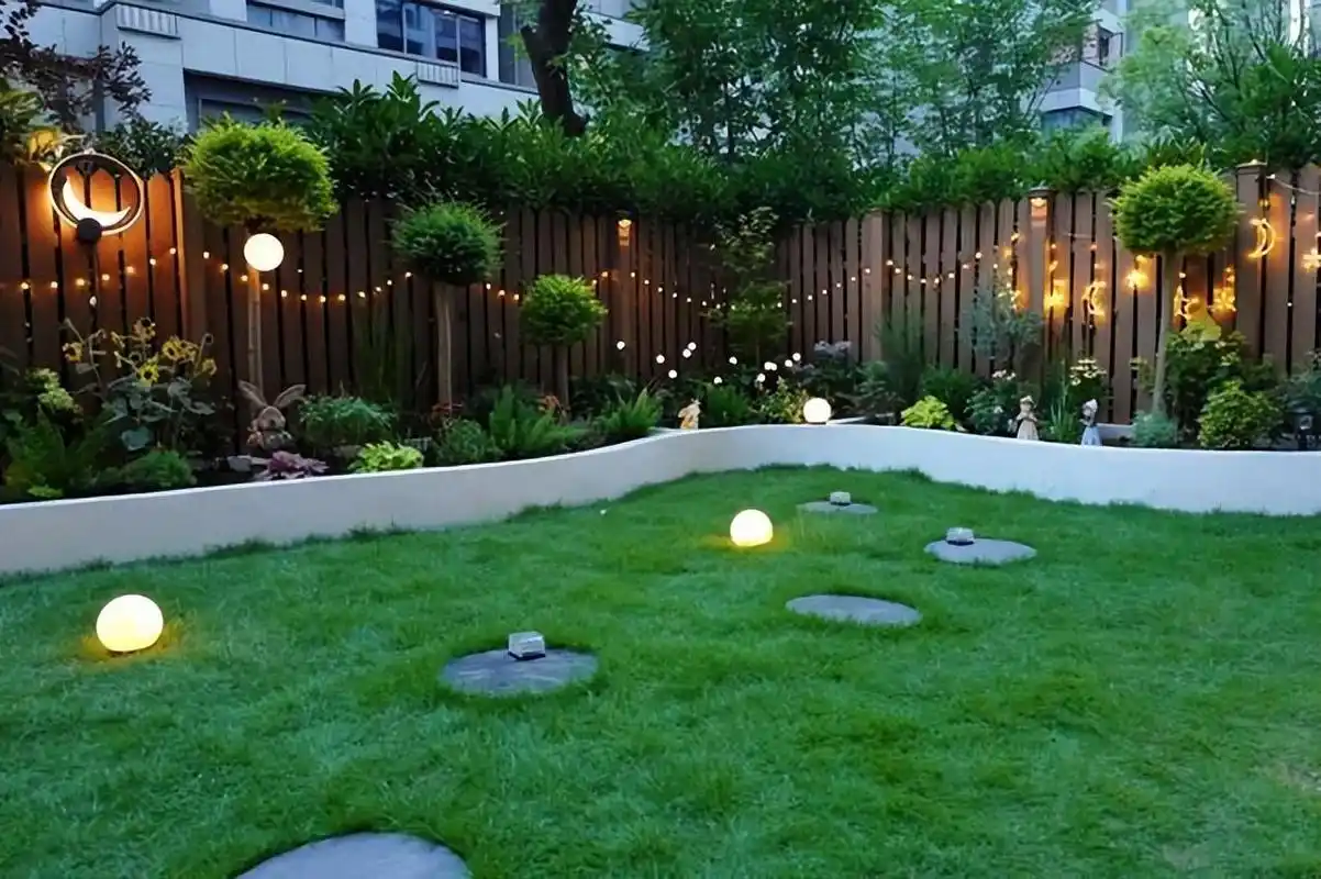 一楼花园设计案例(别墅花园装修效果图)-4