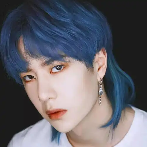 蓝黑色男士专用染发剂2021流行奶茶色自己在家染发膏植物浅亚麻色蓝