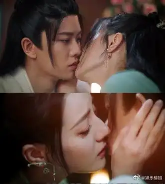 迪丽热巴对任嘉伦摸头杀