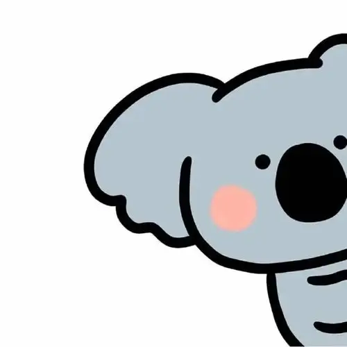 可爱卡通小动物歪头