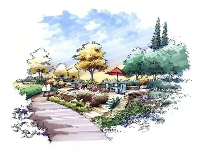 手绘之美100张建筑景观手绘效果图