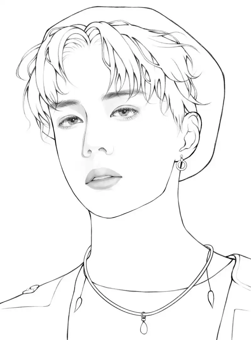 王一博 #板绘 #绘画步骤 #真人转漫画 - 抖音