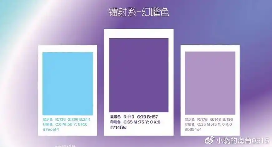 aespa应援色抄袭撞上unine的极光色名字蓝紫色内卷太厉害