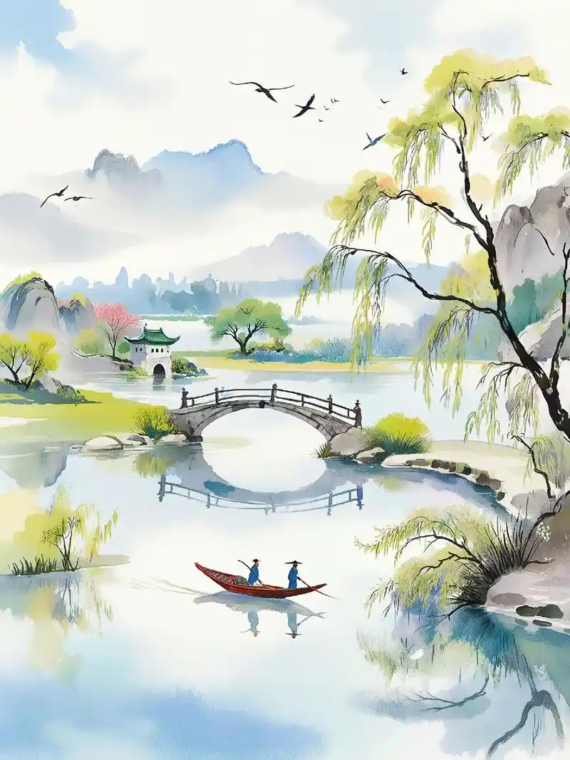 东方美学︱烟柳画桥