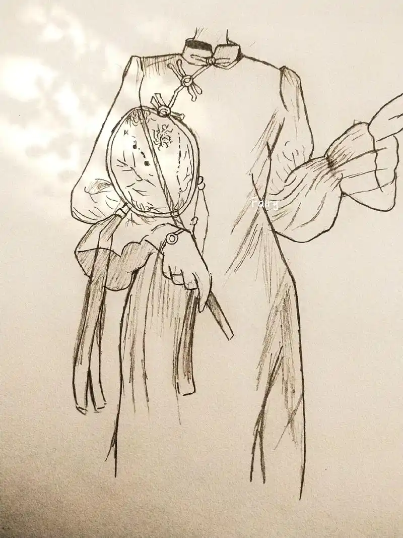 上热门 #绘画#画画教程 #手绘临摹 #古风 旗袍 - 抖音