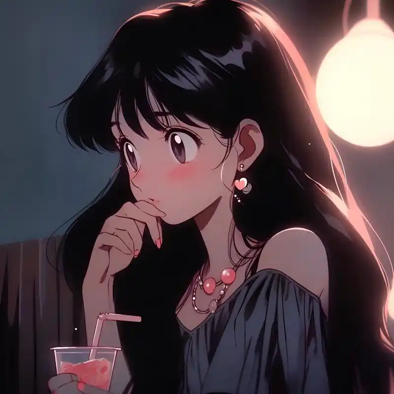 果汁女孩#女生头像 #优质头像 #旧漫头像 #动漫女头 #一 - 抖音