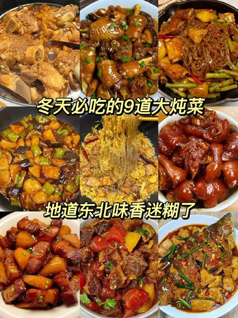 大炖菜可以说是东北孩子冬天的标配了!分享9道经典东北炖菜,嘎 - 抖音