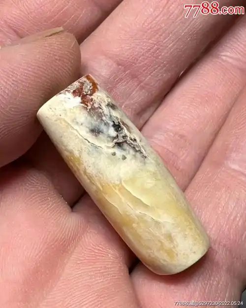 良渚文化红沁长管_其他玉石/玉器_图片欣赏_收藏价格_7788烟标收藏