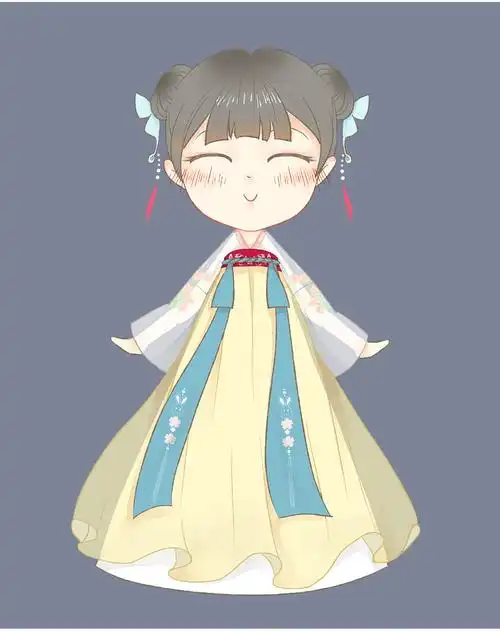 原创儿童汉服女古装萌汉服清新可爱仙女裙儿童仙女服女 童