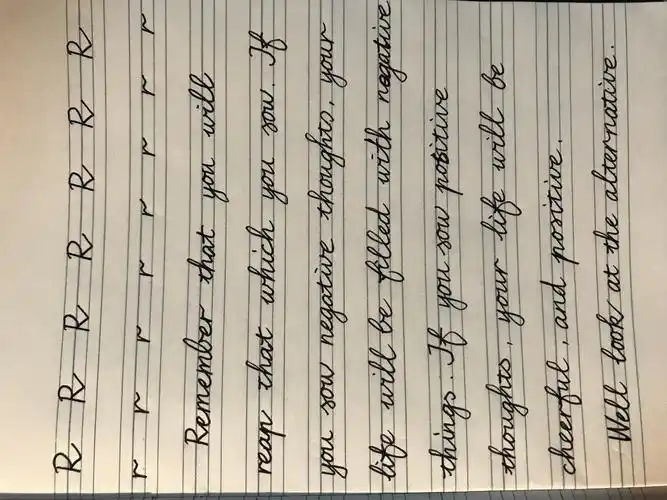 英文手写体之"积累"