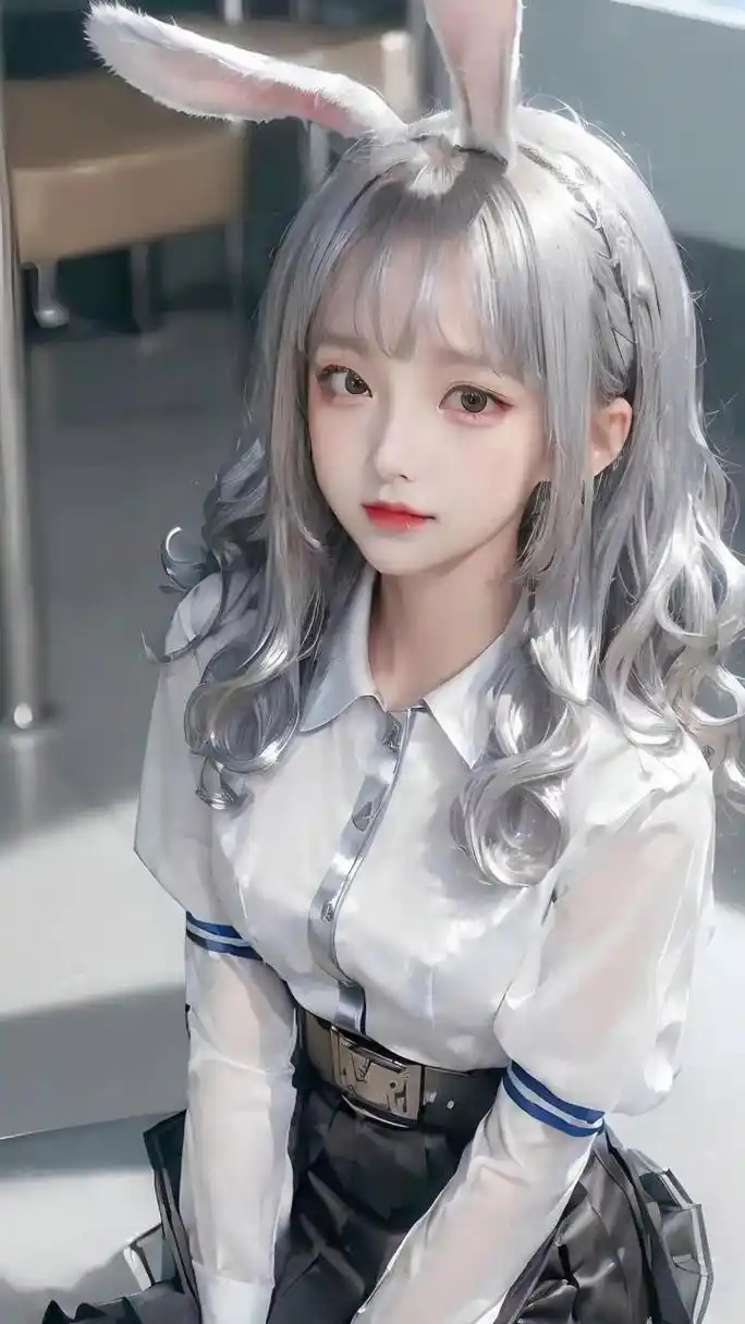 这样的女神你们喜欢吗 高颜值美女 颜值 白毛