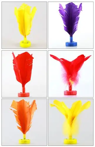 热销智能鸡毛毽子 七彩发光毽球 语音报数毽子 智能发光健身用品