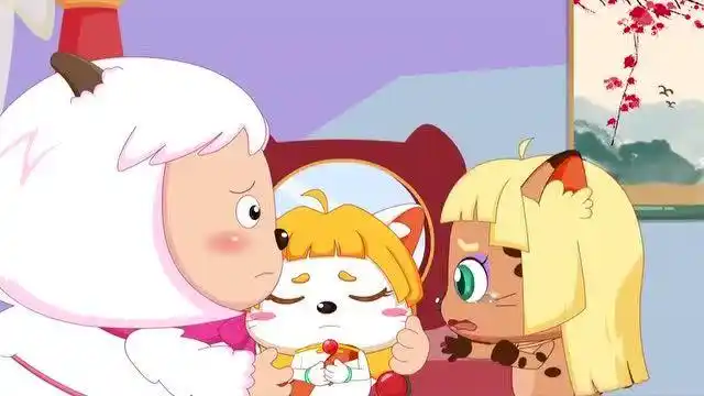 喜羊羊:明日公主终于恢复正常,可皓月公主却受了重伤,好难过