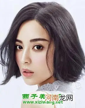 女生韩式中分刘海发型 娇美味道人见人爱