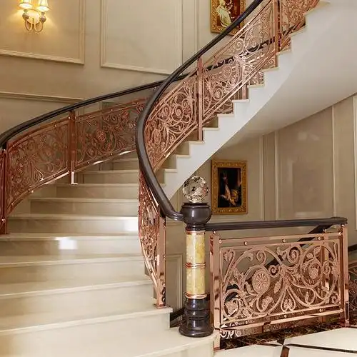 别墅欧式楼梯扶手轻奢风格设计理念