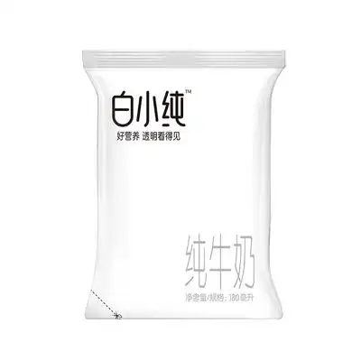 君乐宝白小纯牛奶180ml*16袋