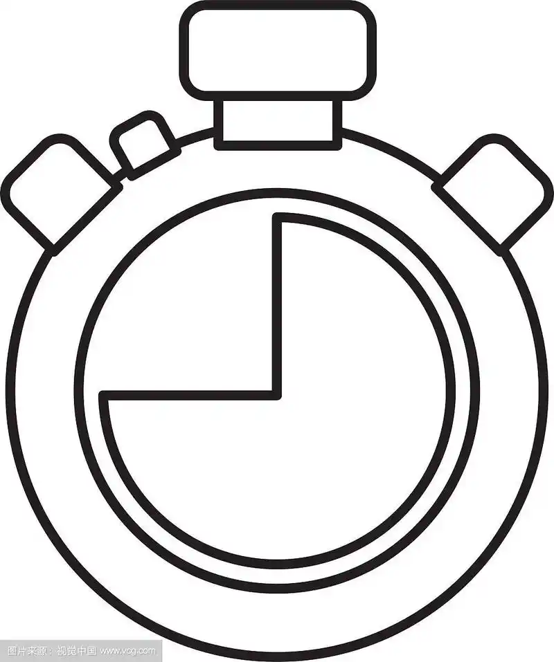 计时器剪影图标时间设计