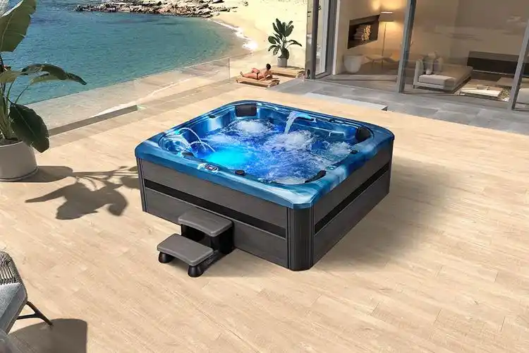 浴缸家用spa温泉泡池成人冲浪按摩大池恒温按摩浴缸