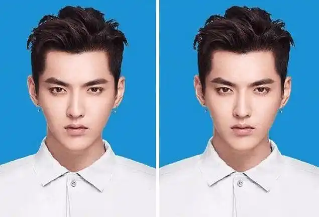 男明星的蓝底证件照易烊千玺可爱王俊凯养眼王源的太漂亮了