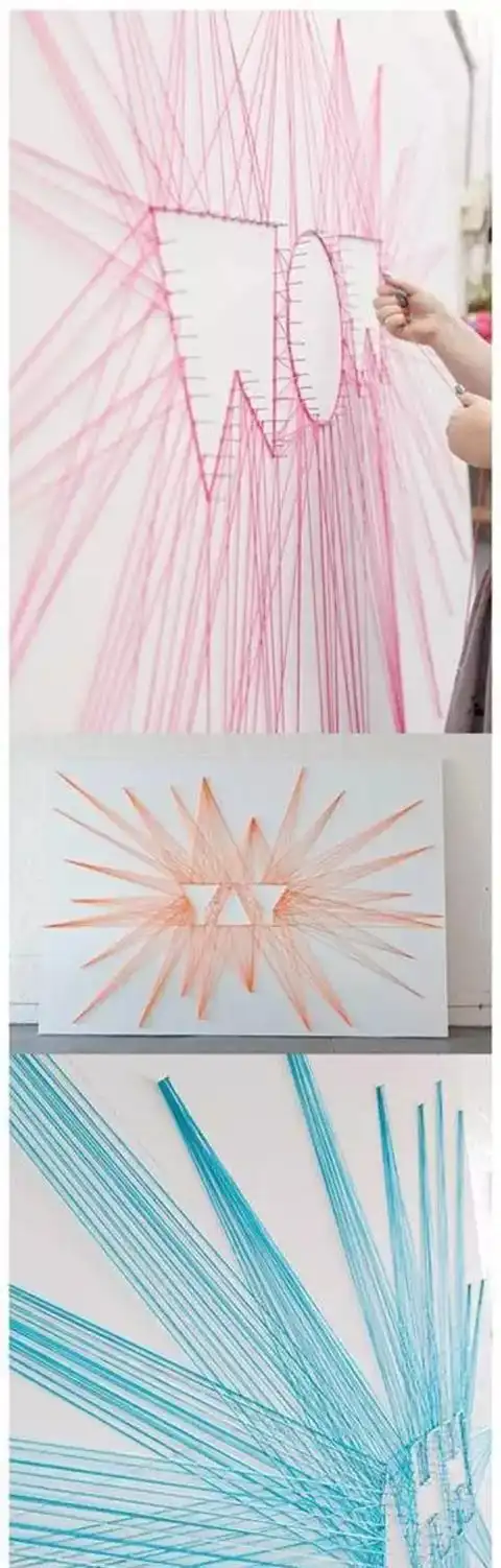 「毛线手工」幼儿园旧毛线创意手工,孩子能把它做成画!