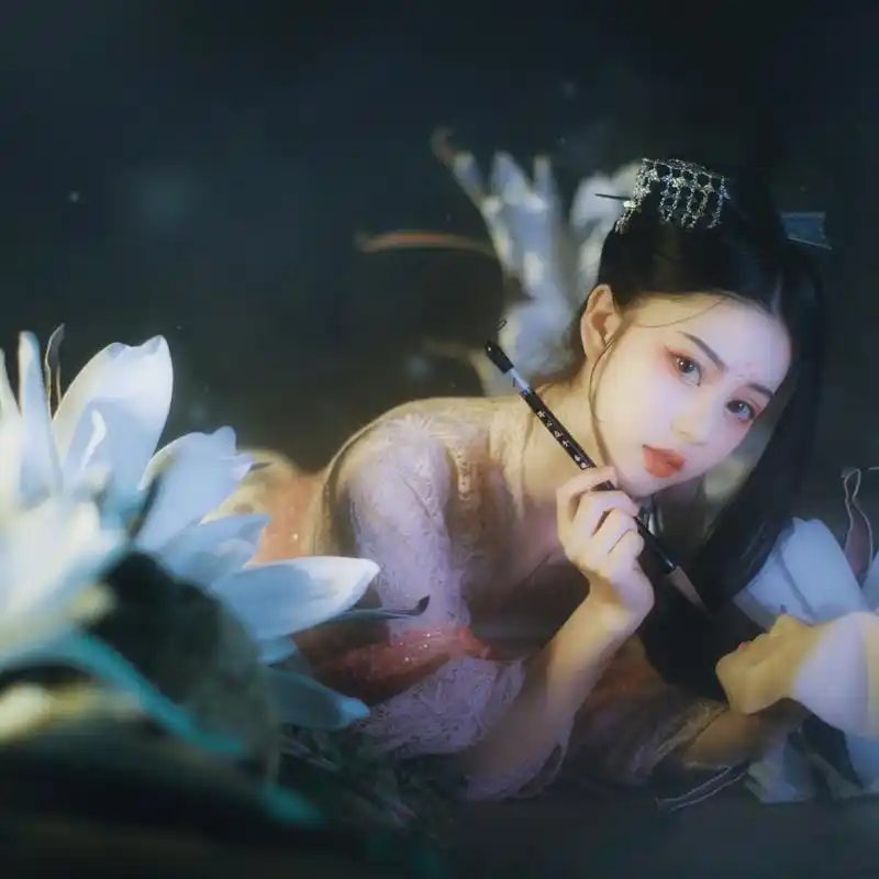 自截/古风女头/真人古风头像/标明堆糖苏醒.