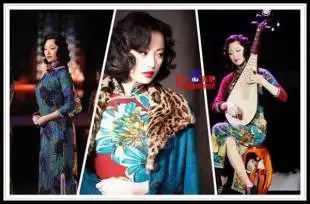 让张莲心看上去既清纯又美丽,宛如一位美丽大方的民国女学生