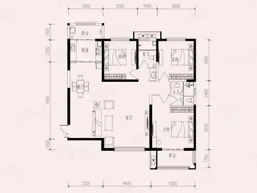 颐和府161㎡户型图