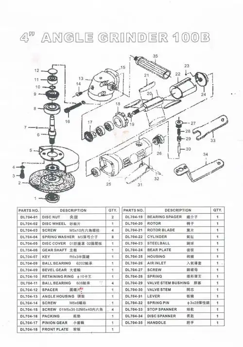 100mm 轻型气动砂轮切割机 角磨机 经济耐用 适用于工业钣金修磨